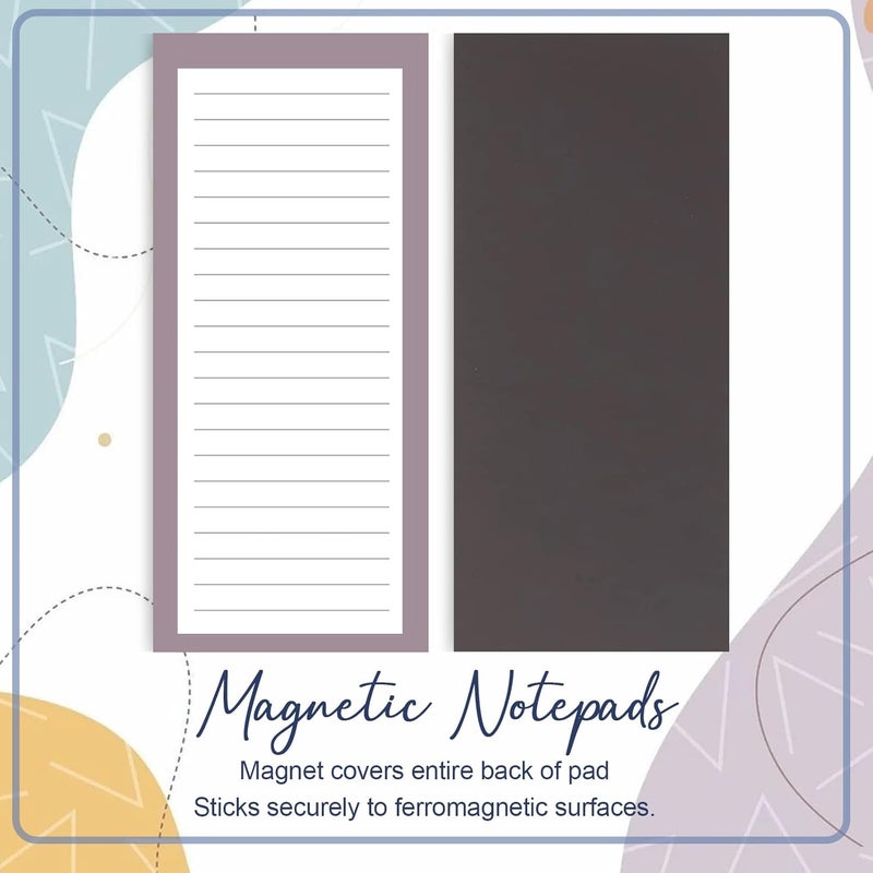 Utron 4 Pack Magnetic Notepads for Refrigerator, 50 Pages/Book Grocery List Magnet Pad for Fridge, Design Magnetic Grocery List Pad for Fridge, Grocery List Notepad, To-Do Memos, List - Image 5